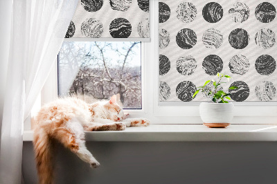 Blackout roller blind for window Granite wheels