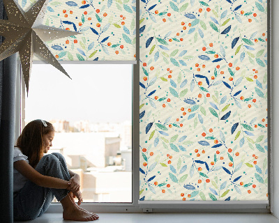 Blackout roller blind for window Mountain ash