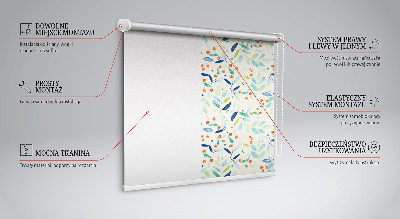 Blackout roller blind for window Mountain ash