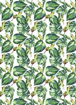 Blackout roller blind Tropical plants
