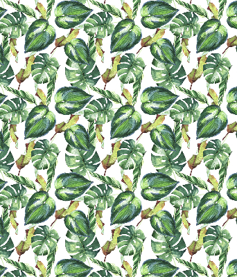 Blackout roller blind Tropical plants