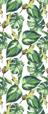 Blackout roller blind Tropical plants