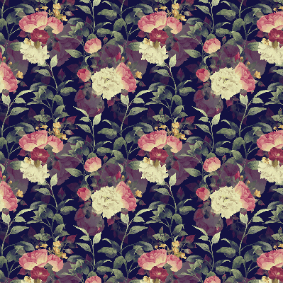 Blackout roller blind Flowers