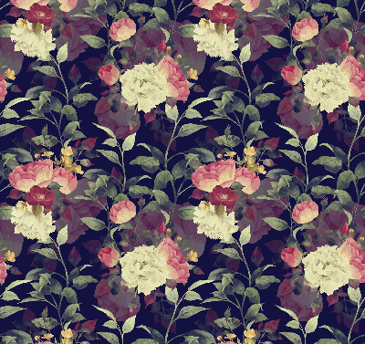 Blackout roller blind Flowers