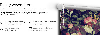Blackout roller blind Flowers