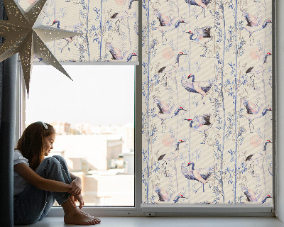 Blackout roller blind for window Herons