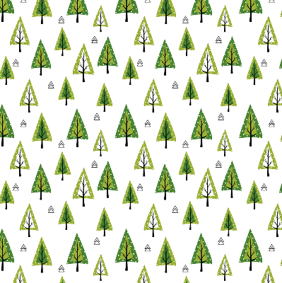 Fabric roller blind for window Drawn forest
