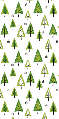 Fabric roller blind for window Drawn forest