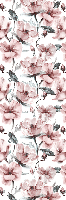 Blackout roller blind Pink flowers