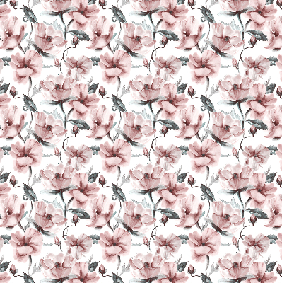 Blackout roller blind Pink flowers