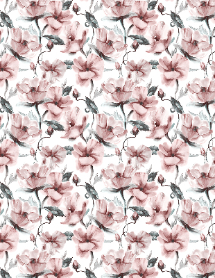 Blackout roller blind Pink flowers