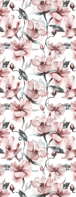 Blackout roller blind Pink flowers