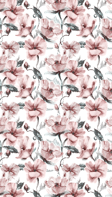 Blackout roller blind Pink flowers