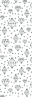 Blackout roller blind for window Drawn diamonds