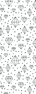 Blackout roller blind for window Drawn diamonds