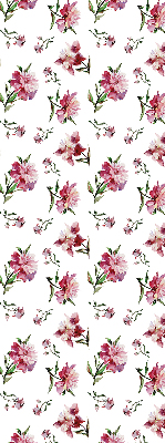Fabric roller blind for window Pink flower