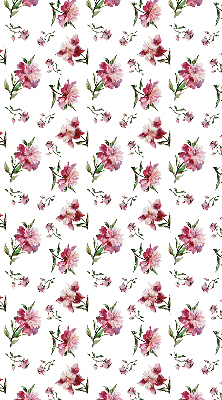 Fabric roller blind for window Pink flower