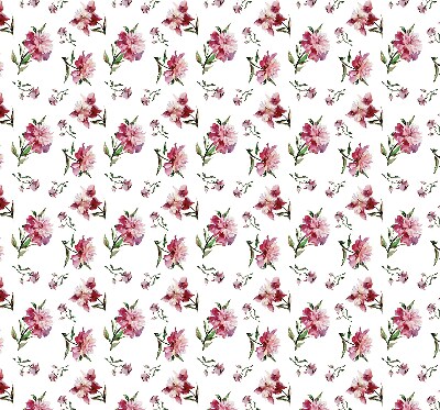 Fabric roller blind for window Pink flower