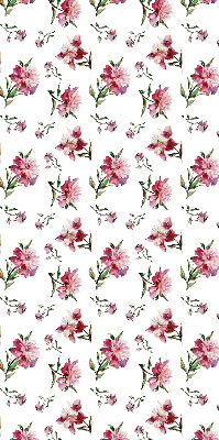 Fabric roller blind for window Pink flower