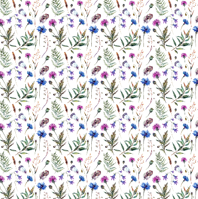 Blackout roller blind Colorful flowers