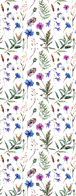 Blackout roller blind Colorful flowers