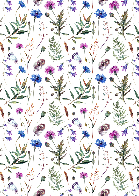 Blackout roller blind Colorful flowers
