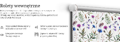 Blackout roller blind Colorful flowers