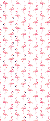 Blackout roller blind for window Flamingos