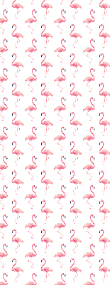 Blackout roller blind for window Flamingos