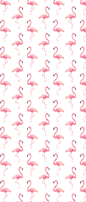 Blackout roller blind for window Flamingos