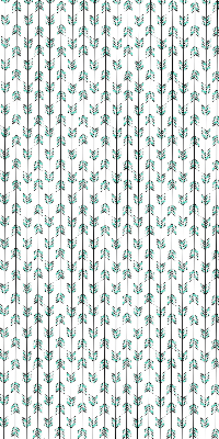 Fabric roller blind for window Small colorful fir trees