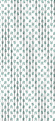 Fabric roller blind for window Small colorful fir trees