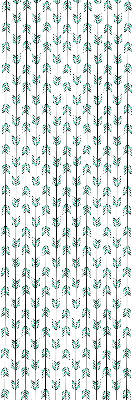 Fabric roller blind for window Small colorful fir trees