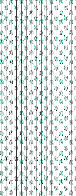 Fabric roller blind for window Small colorful fir trees