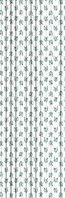 Fabric roller blind for window Small colorful fir trees