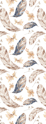 Fabric roller blind for window Leaves