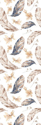 Fabric roller blind for window Leaves