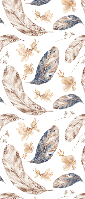 Fabric roller blind for window Leaves