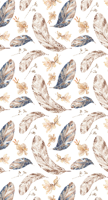 Fabric roller blind for window Leaves