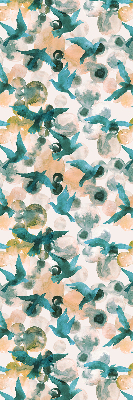 Blackout roller blind for window Birds and colorful spots