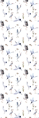 Fabric roller blind for window Herons