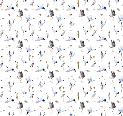 Fabric roller blind for window Herons