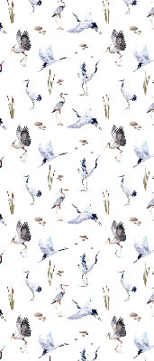 Fabric roller blind for window Herons