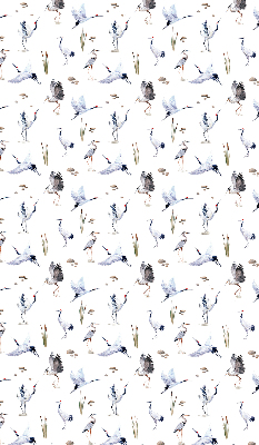 Fabric roller blind for window Herons