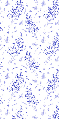 Blackout roller blind Purple plants