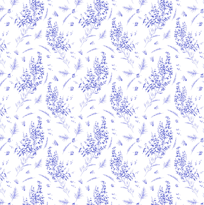 Blackout roller blind Purple plants