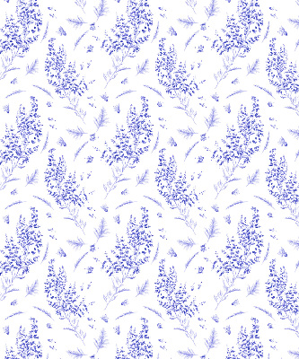 Blackout roller blind Purple plants
