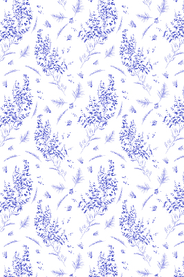 Blackout roller blind Purple plants