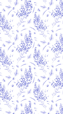Blackout roller blind Purple plants
