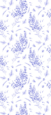 Blackout roller blind Purple plants